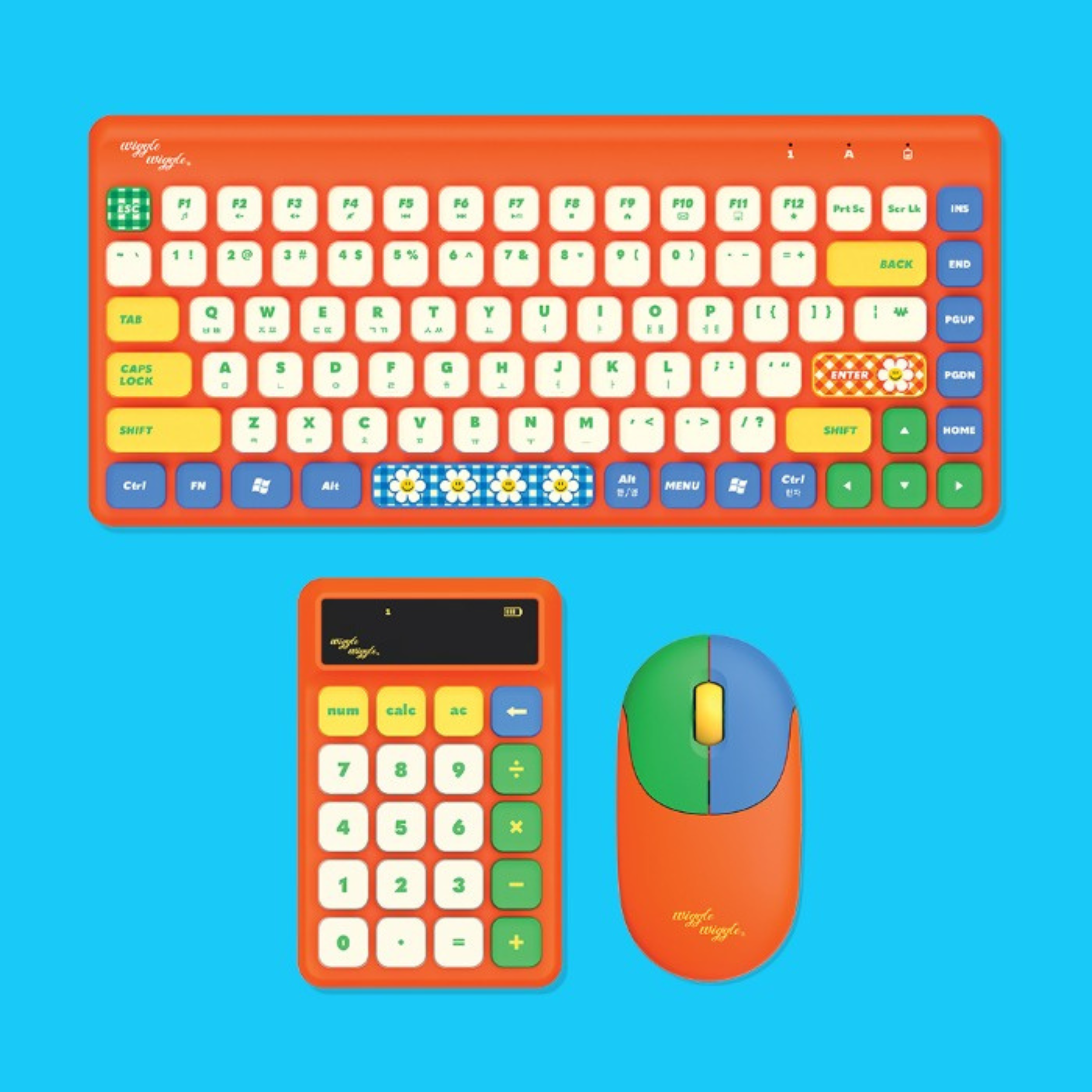 WiggleWiggle公式 ABKO ワイヤレスキーボードSET ABKO X wiggle wiggle - Wireless Keyboard & Mouse SET