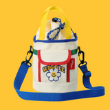 Childy X wigglewiggle Color block Bucket Hat - Ivory