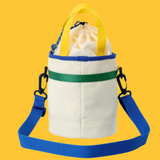 Childy X wigglewiggle Color block Bucket Hat - Ivory