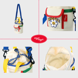 Childy X wigglewiggle Color block Bucket Hat - Ivory