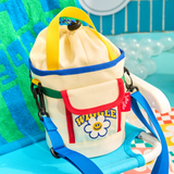 Childy X wigglewiggle Color block Bucket Hat - Ivory