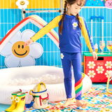 Childy X wigglewiggle Color block Bucket Hat - Ivory