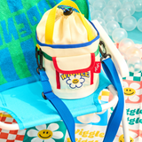 Childy X wigglewiggle Color block Bucket Hat - Ivory