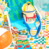 Childy X wigglewiggle Color block Bucket Hat - Ivory