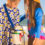 Childy X wigglewiggle Color block Bucket Hat - Ivory