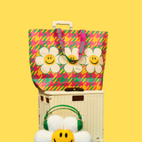 Reusable Shopper Bag (L) - Hound Tooth Check