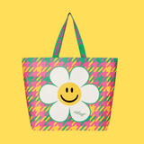 Reusable Shopper Bag (L) - Hound Tooth Check