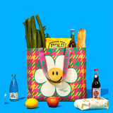 Reusable Shopper Bag (S) - Hound Tooth Check