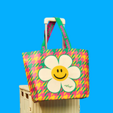 Reusable Shopper Bag (S) - Hound Tooth Check