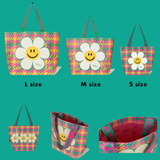 Reusable Shopper Bag (S) - Hound Tooth Check