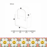 Reusable Shopper Bag (S) - Hound Tooth Check