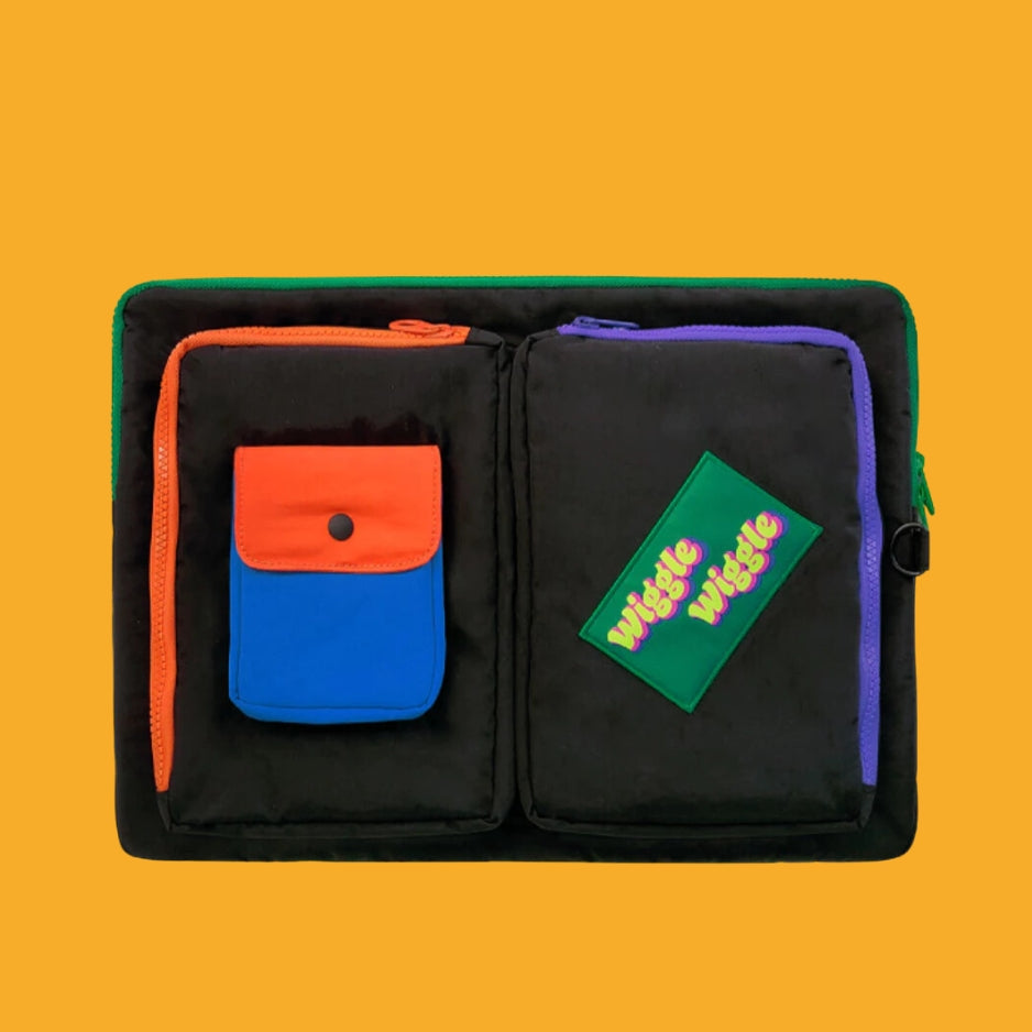 Pocket Laptop Pouch - Black – Wiggle Wiggle Indonesia