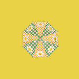 Kids Umbrella - Retro Checkered Smile