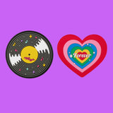 Trivet 2P SET - Wiggle Heart & Music