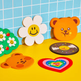 Trivet 2P SET - Wiggle Heart & Music