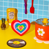 Trivet 2P SET - Wiggle Heart & Music