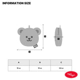 Coin Pouch Keyring - Wiggle Bear