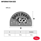 Floor Mat - Don't Panic Green