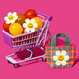 Mini Tarpaulin Bag Keyring - Hound Tooth Check