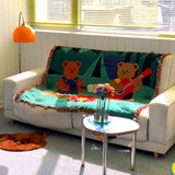 Square Rug - Camping Bear