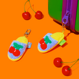 Mini Slipper Keyring - Cherry