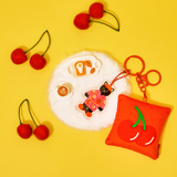 Cushion Keyring - Cherry