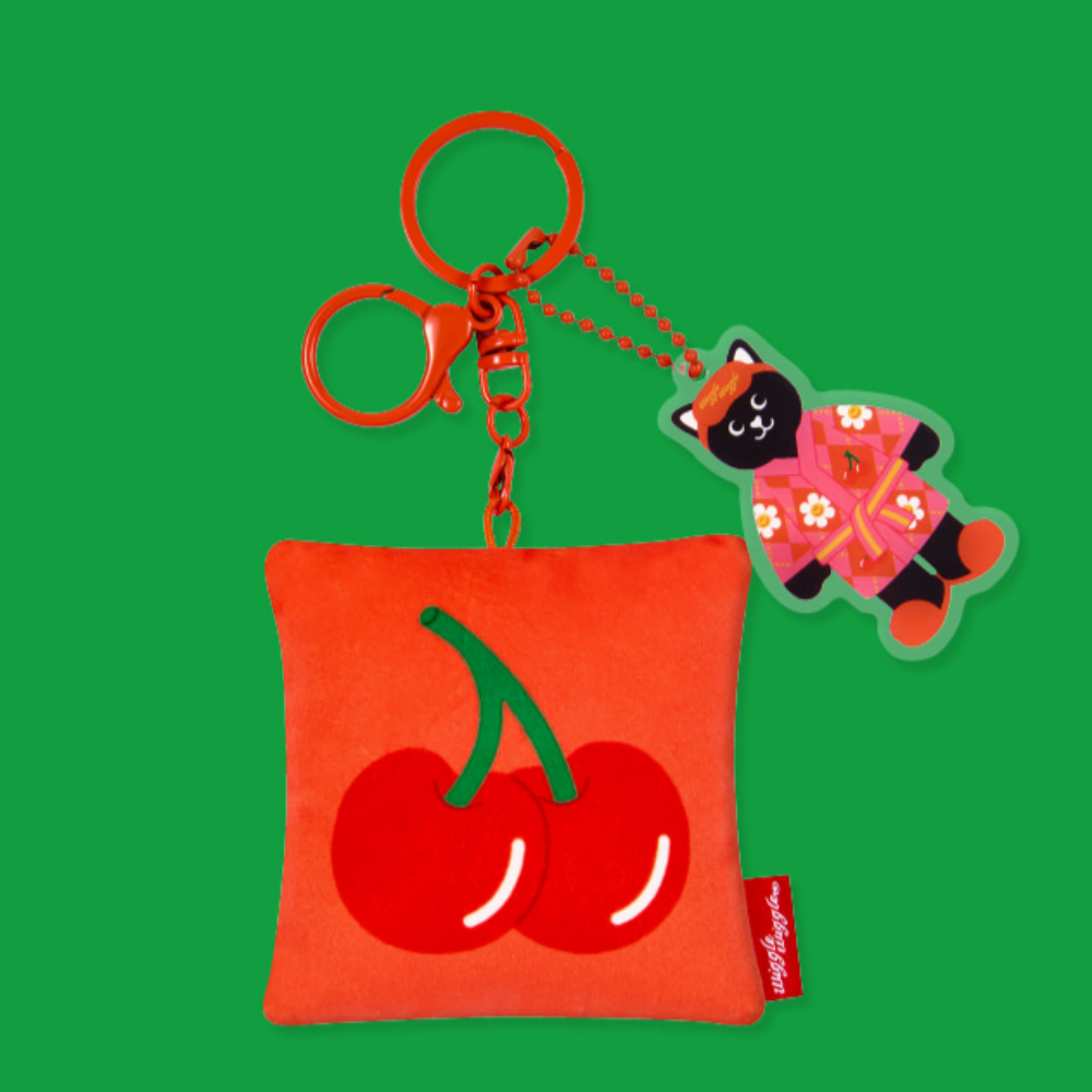Cushion Keyring - Cherry – Wiggle Wiggle Indonesia