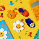 Mini Slipper Keyring - Rainbow Smile