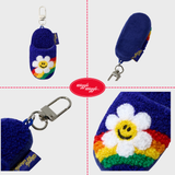 Mini Slipper Keyring - Rainbow Smile