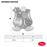 Big Size Beach Towel - Cocktail Party