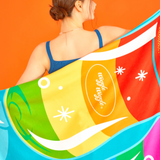Big Size Beach Towel - Cocktail Party