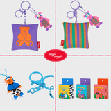 Cushion Keyring - Teddy Bear