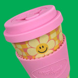 Bamboo Eco Mug Cup - Smile We Love Check
