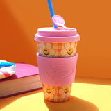 Bamboo Eco Mug Cup - Smile We Love Check