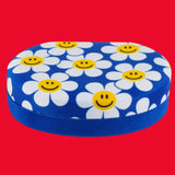 Round Jewelry Box - Smile We Love Blue