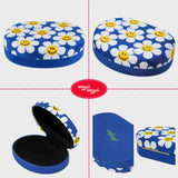 Round Jewelry Box - Smile We Love Blue