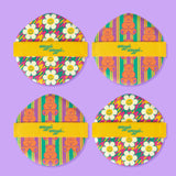 Cushion Puff 4P Set - Yellow