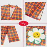 Silky Robe - Hound Tooth Check