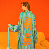 Silky Robe - Teddy Bear