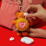 Bellygom X wiggle wiggle Toy Keyring - Wiggle Bear
