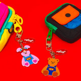 Metal Charm Keyring - Wiggle Bear