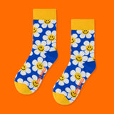 Pattern Socks - Smile We Love Blue