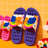 Bathroom Slippers - Cloud Bear (Size : 265mm)