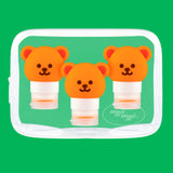 Travel Bottle 3P SET - Wiggle Bear (60ml)