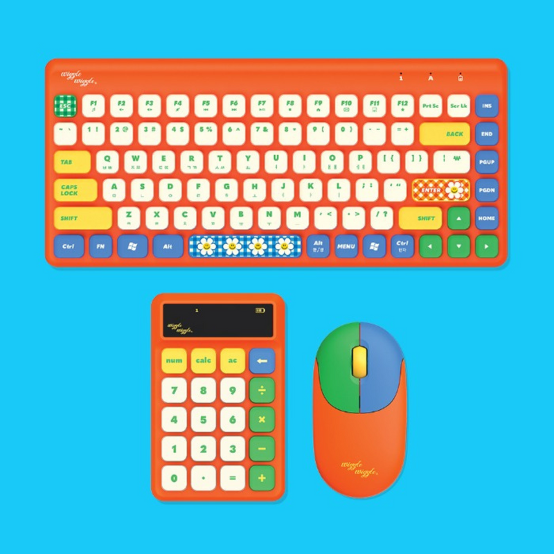 ABKO X wiggle wiggle - Wireless Keyboard & Mouse SET