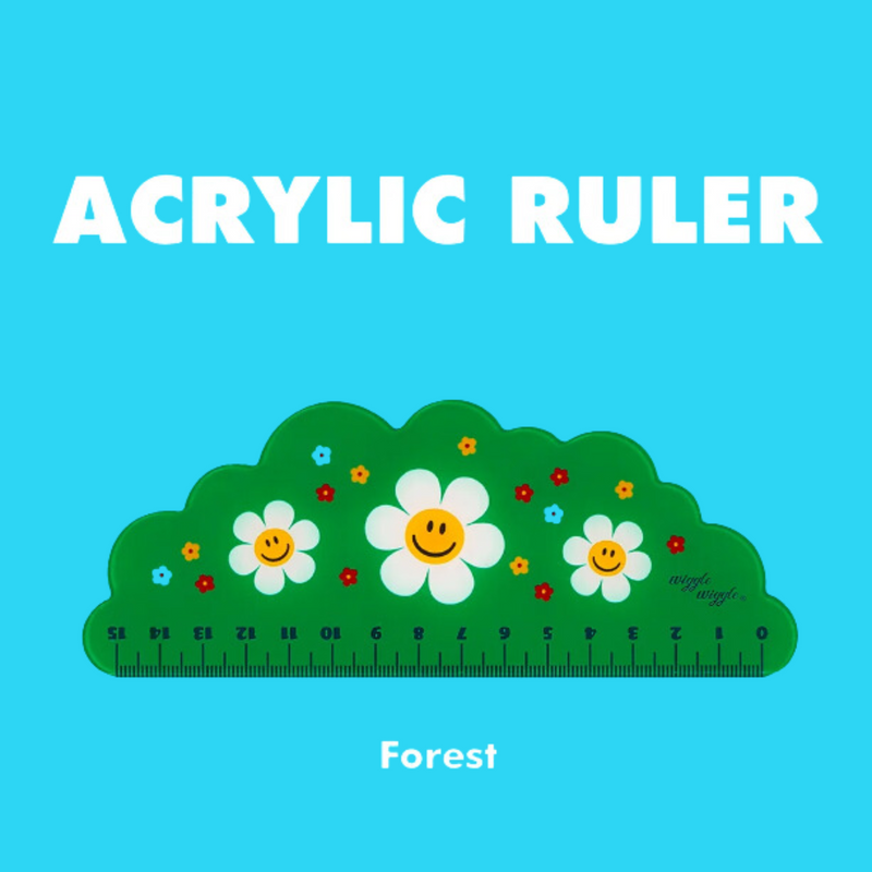 Acrylic Ruler - Forest