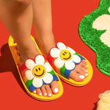 Bathroom Slippers - Rainbow Smile