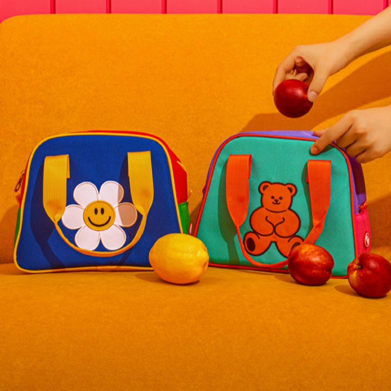 Color Block Cooler Bag - Smile We Love