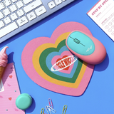 Heart Pad - Wiggle Heart (Mint&Pink)