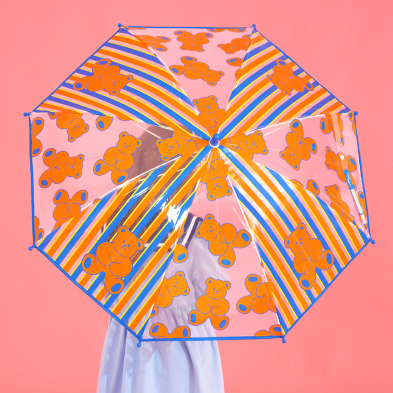 Kids Umbrella -Wiggle Bear Stripe